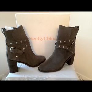 See by Chloe “Janis” High Heel Ankle Boots